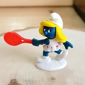 Smurf Tennis Smurfette - Red Dots 1981